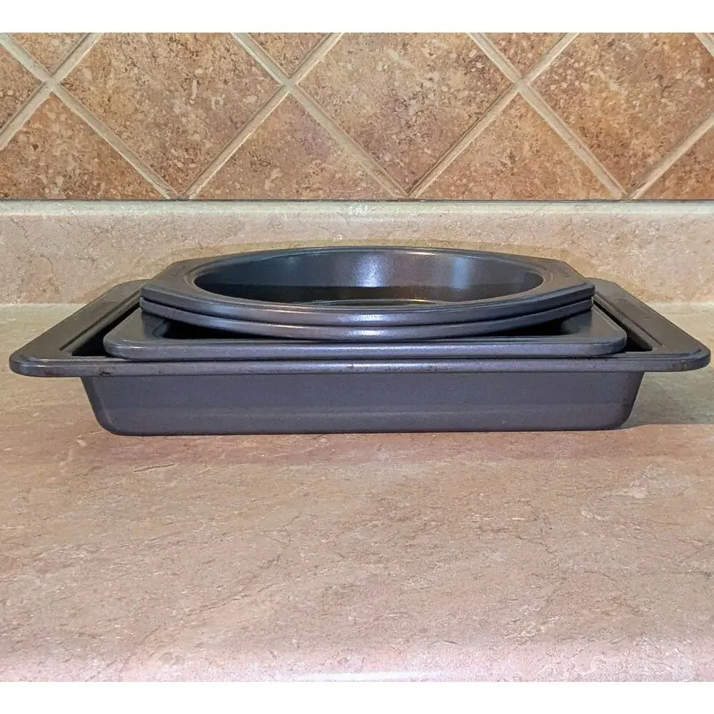 KitchenAid 4-Piece Nonstick Steel Bakeware Set - 9x13, 9x9, (2) 9